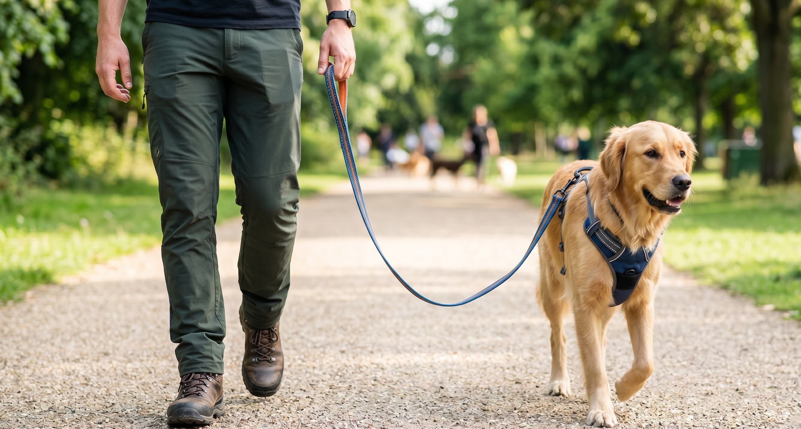 Hund trainieren auf Leinenführigkeit: Konsequentes Stehenbleiben bei Zug auf der Leine